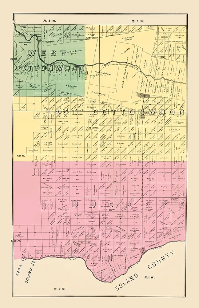 Yolo  Southeast California Landowner - De Pue 1879