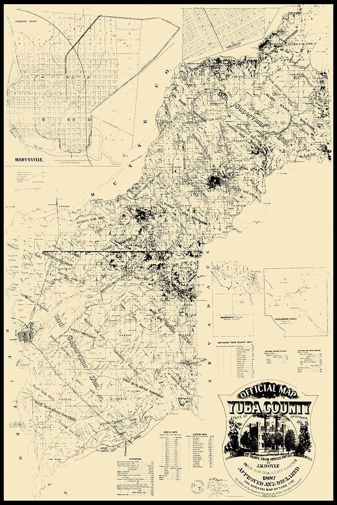 Yuba California Landowner - Doyle 1887