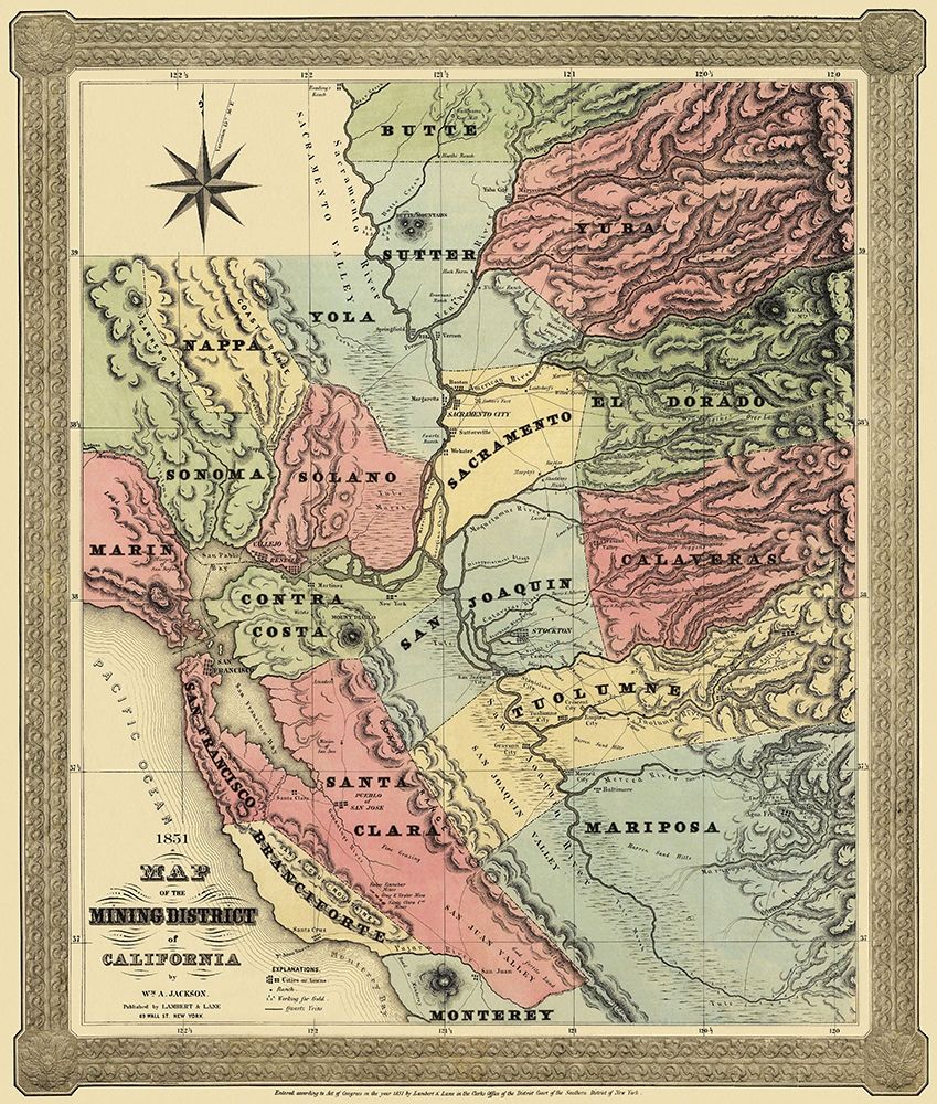 Mining District of California - Jackson 1851