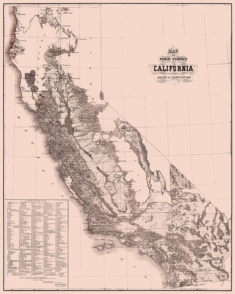 California Public Surveys - Surveyor General 1862