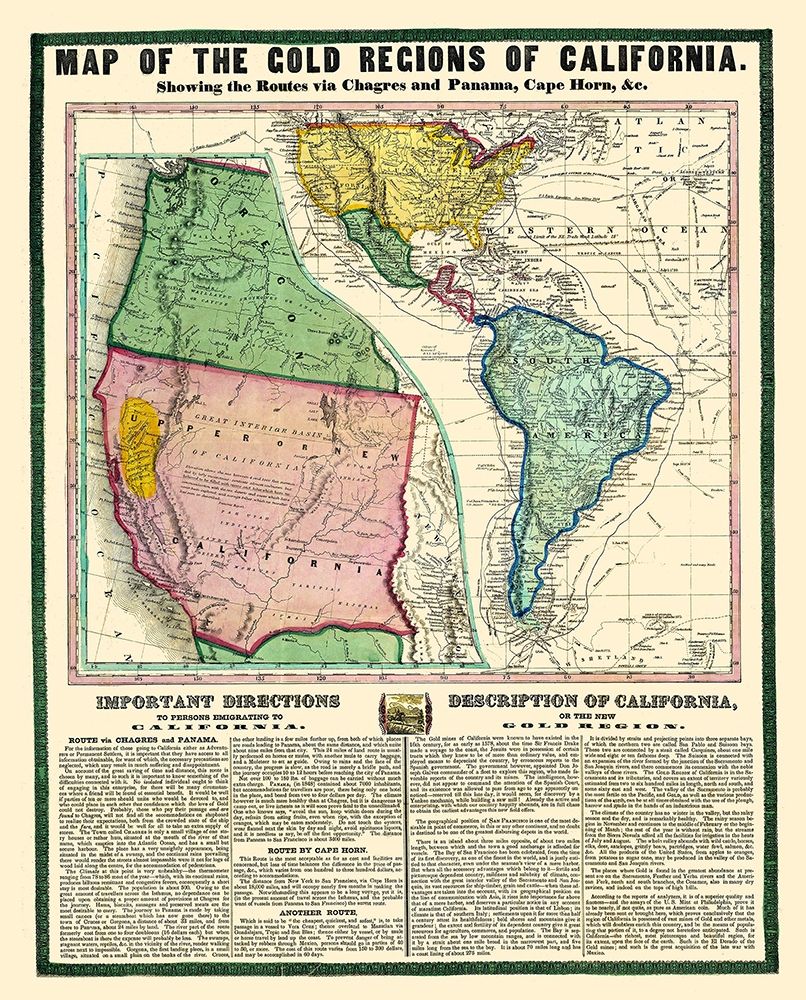 Gold Regions of California - Thayer 1849