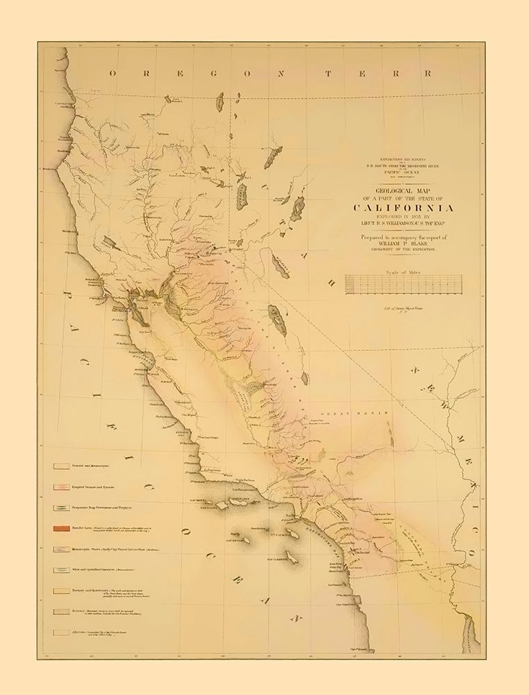 California Railroad Survey - War Dept 1855