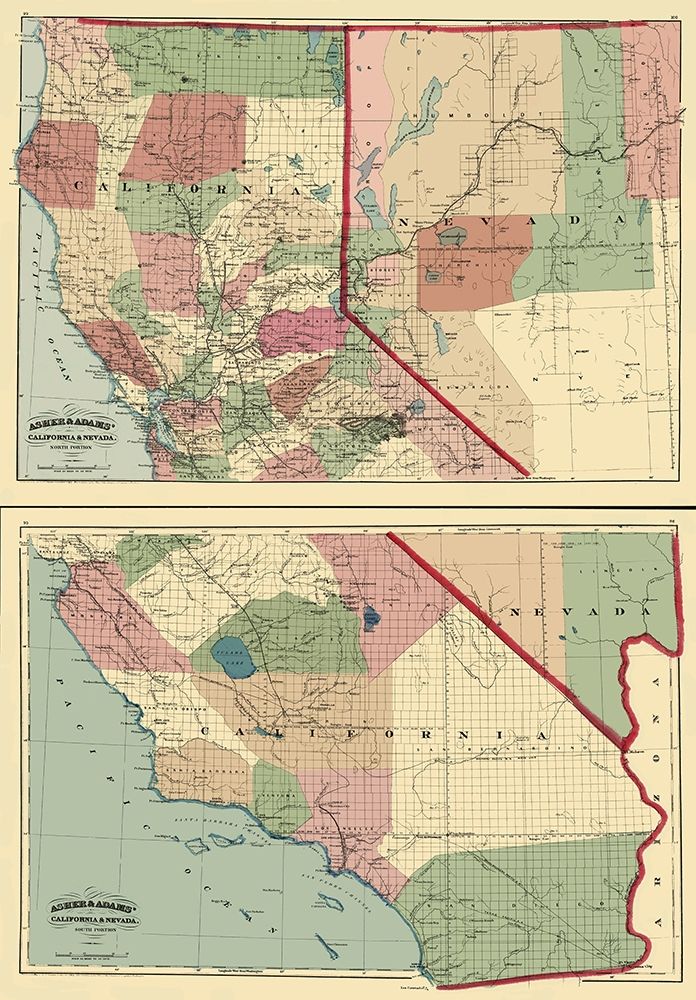 California, Nevada - Asher 1874