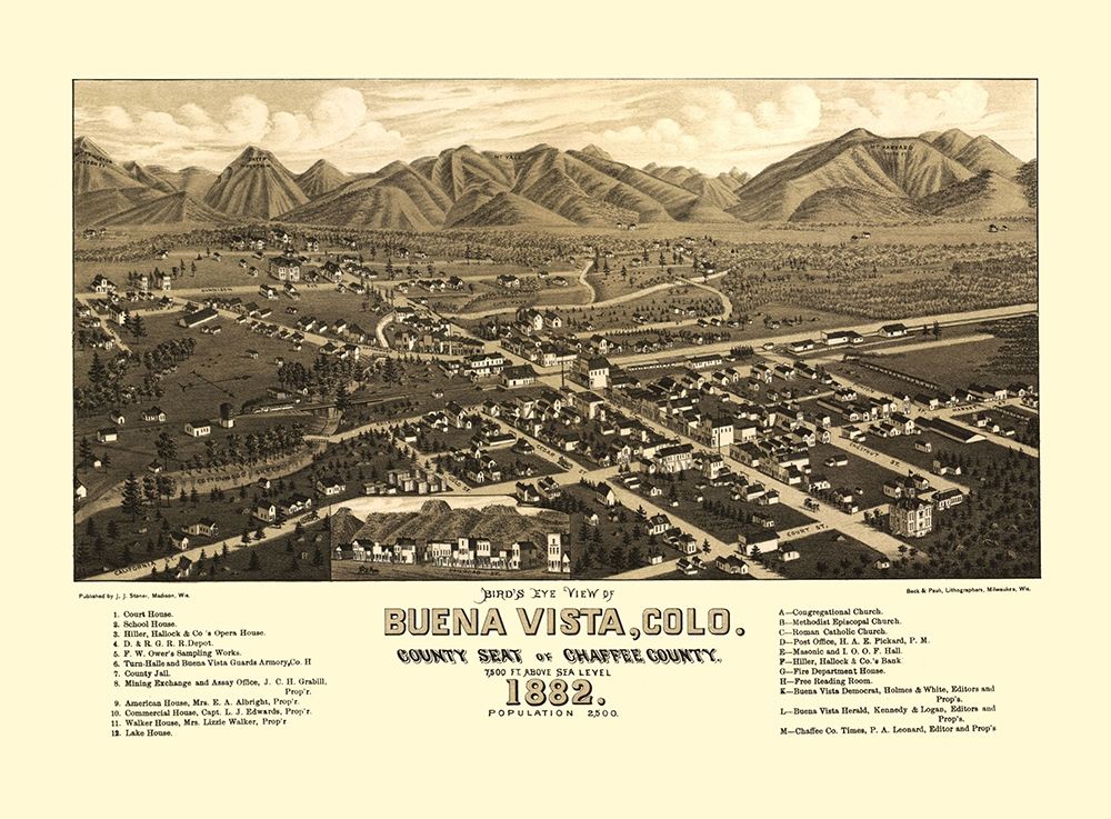Buena Vista Colorado - Stoner 1882