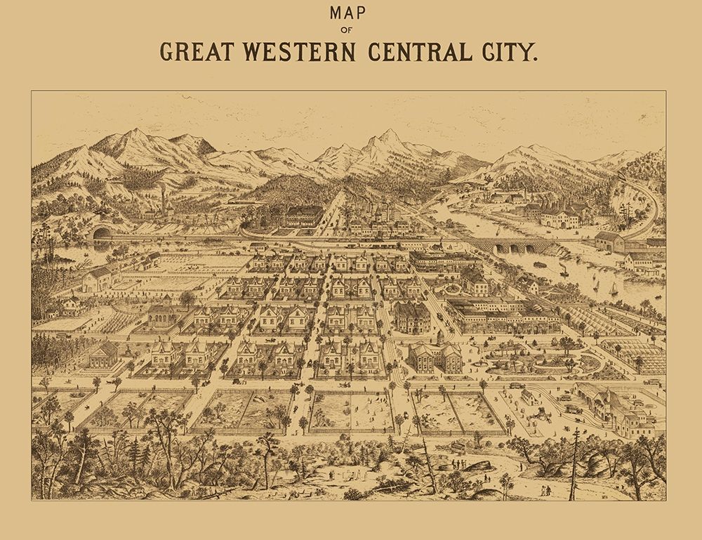 Great Western Central City Colorado - Kohfahl 1887