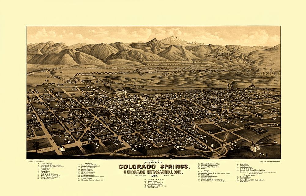 Colorado Springs Colorado - Stoner 1882