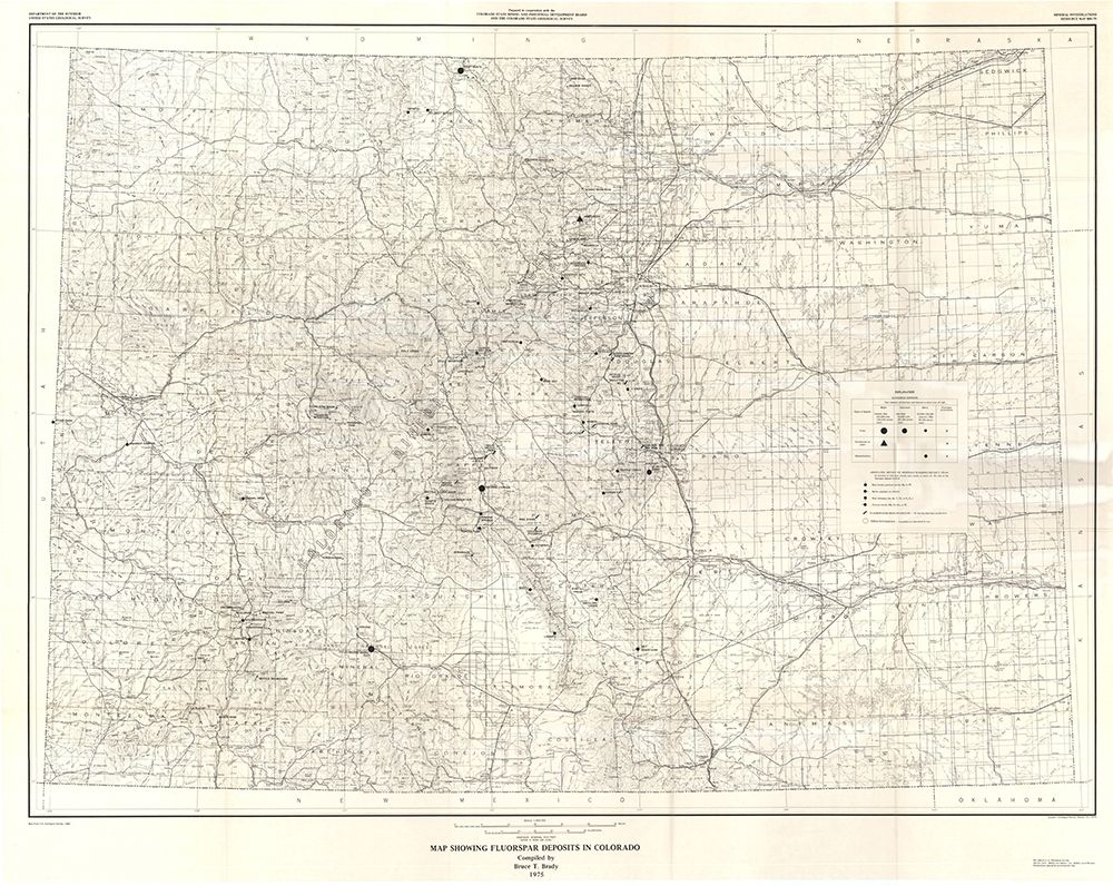 Fluorspar Deposits in Colorado - Brady 1975