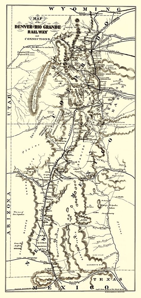 Denver and Rio Grande Railroad 1873