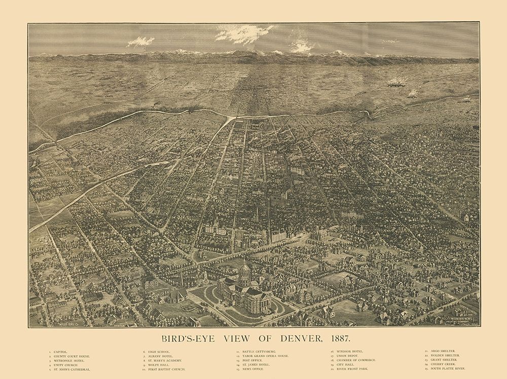 Denver Colorado - Mills 1887
