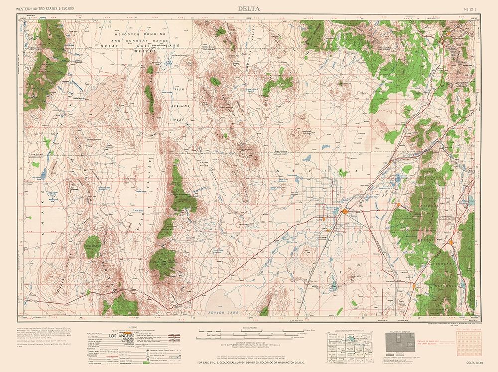 Delta Colorado Quad - USGS 1962