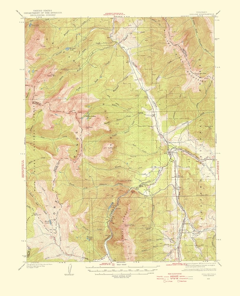Dillion Colorado Quad - USGS 1955