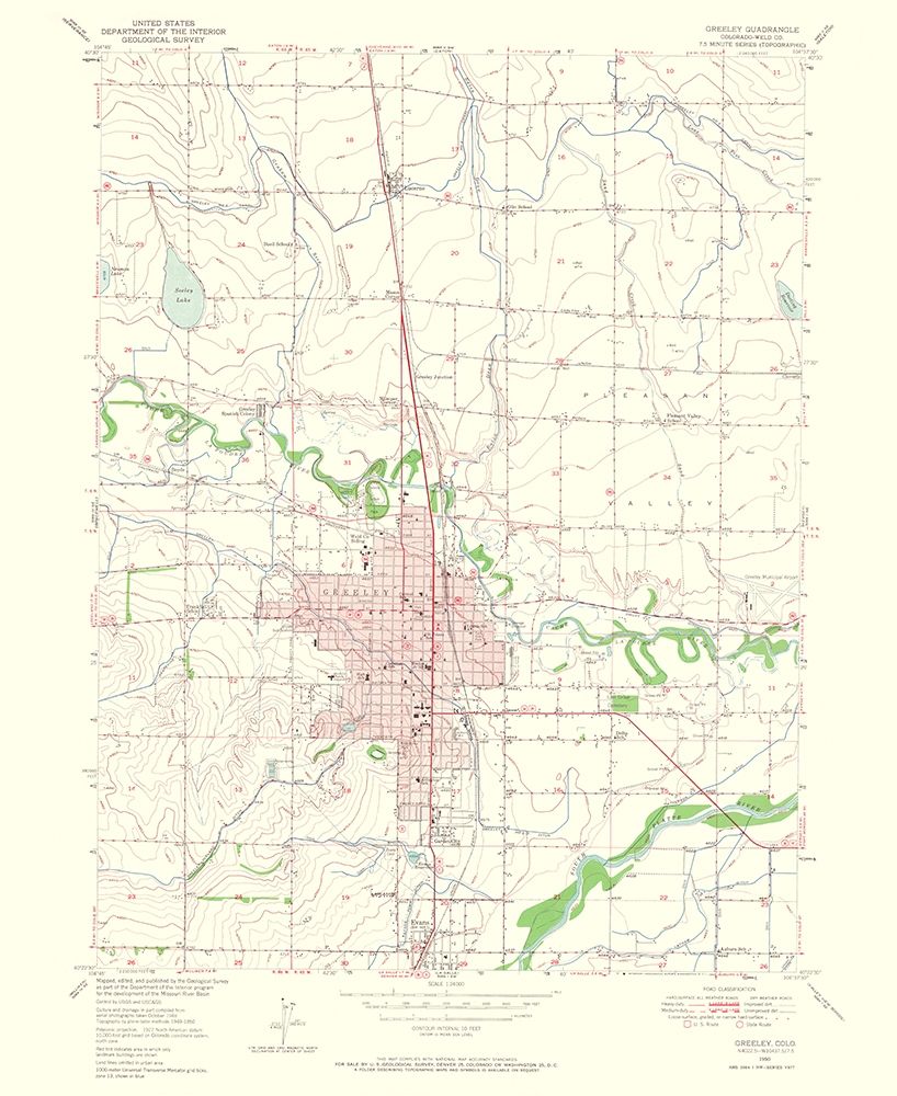 Greeley Colorado Quad - USGS 1965