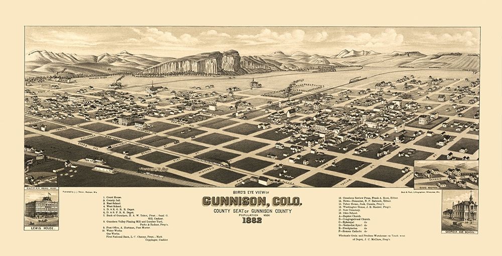 Gunnison Colorado - Stoner 1882