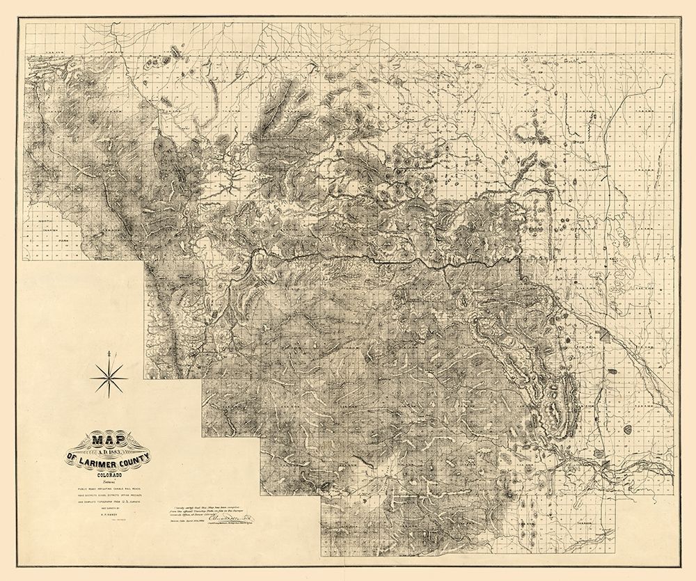 Larimer County Colorado - Handy 1883