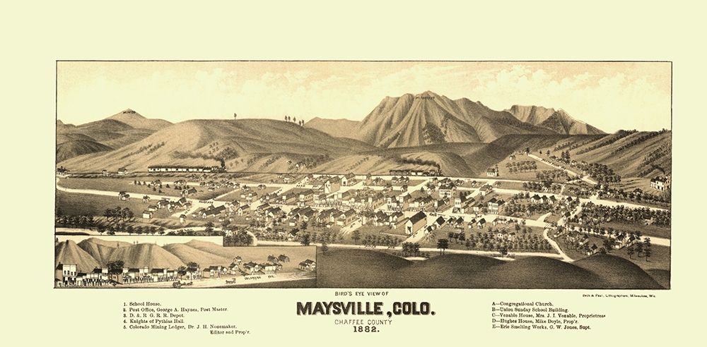 Maysville Colorado - Beck 1882