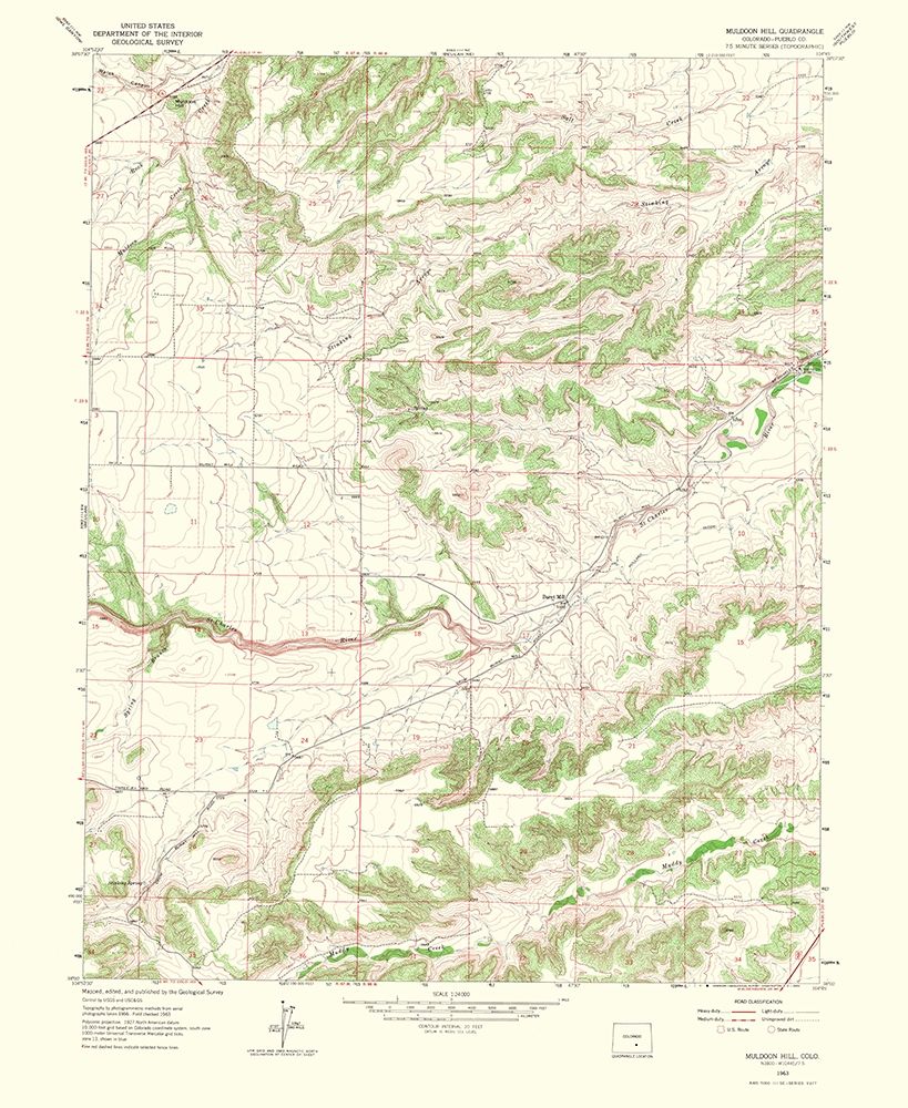 Muldoon Colorado Quad - USGS 1965