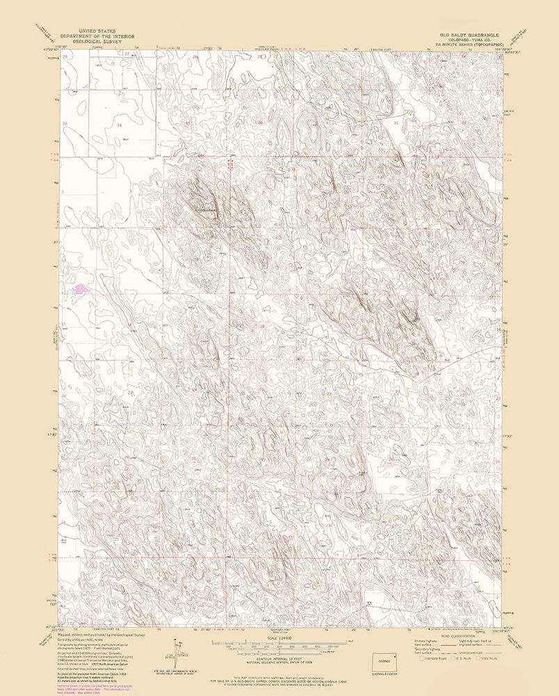 Old Baldy Colorado Quad - USGS 1971