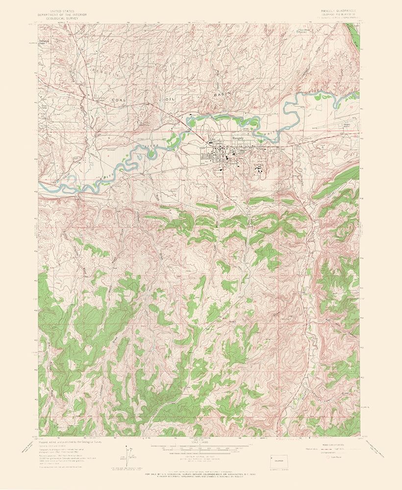 Rio Blanco Colorado Quad - USGS 1962