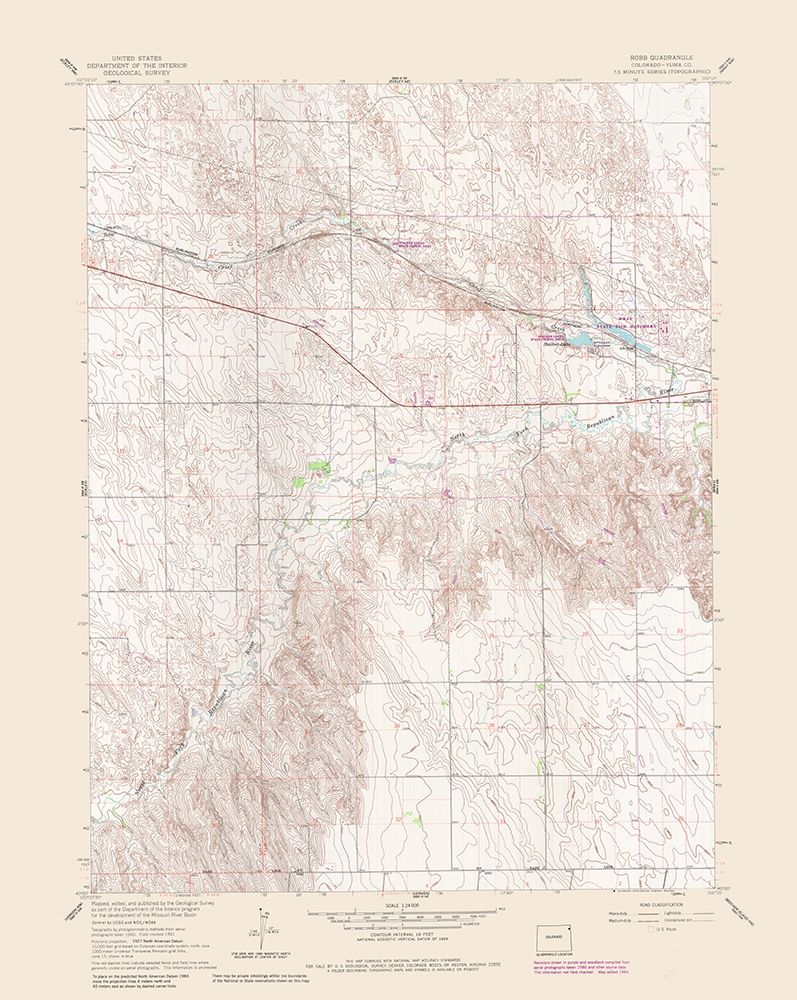 Robb Colorado Quad - USGS 1961