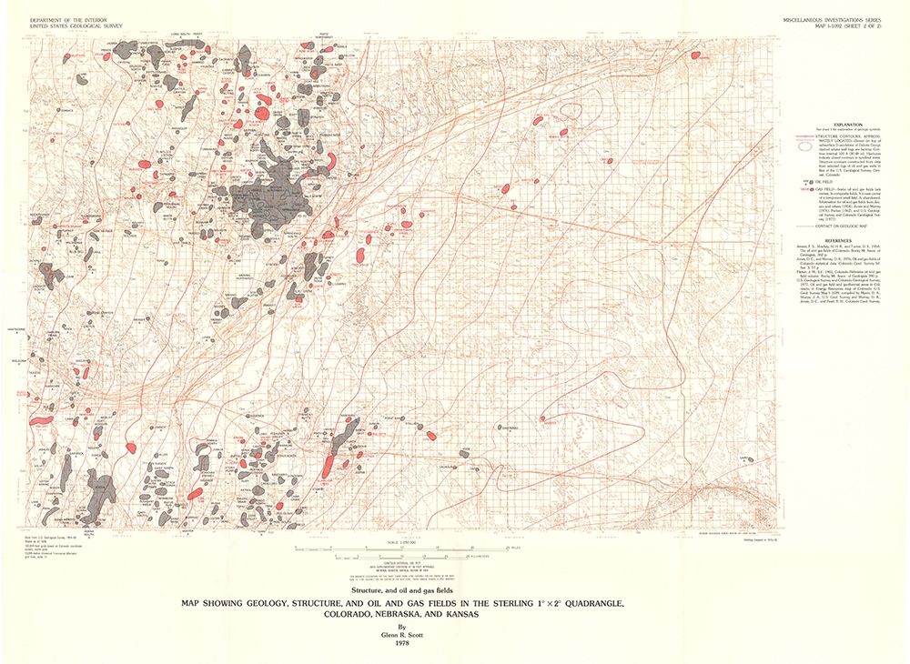 Sterling Quad of Structure Oil Gas Fields