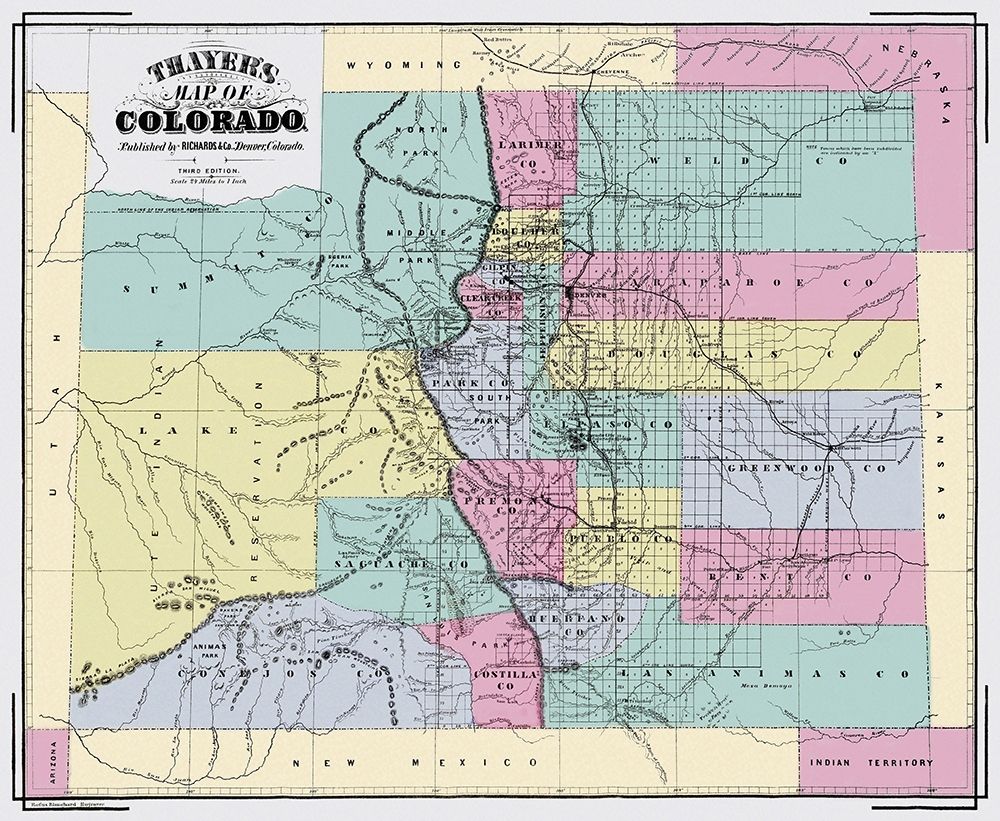 Colorado Territory - Richards 1873
