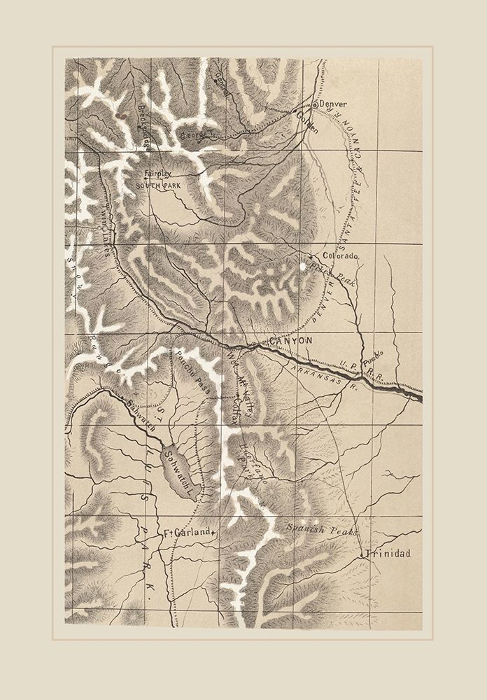Southern Colorado Rocky Mountains - 1870