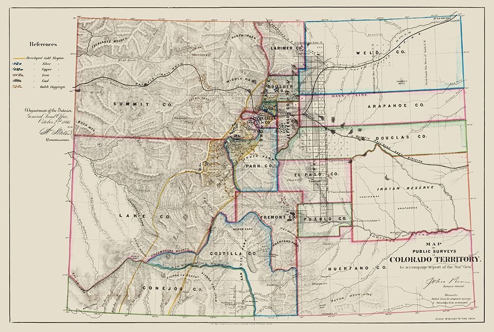 Colorado - USGLO 1866