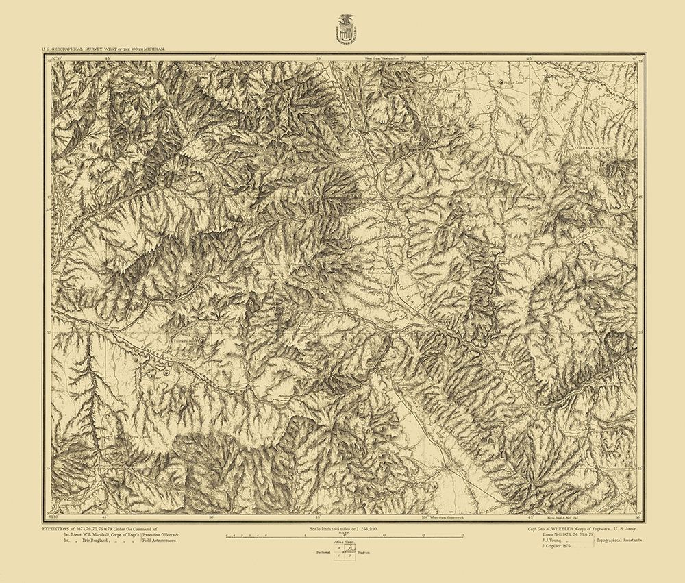 Colorado Central Colorado Sheet - US Army 1879