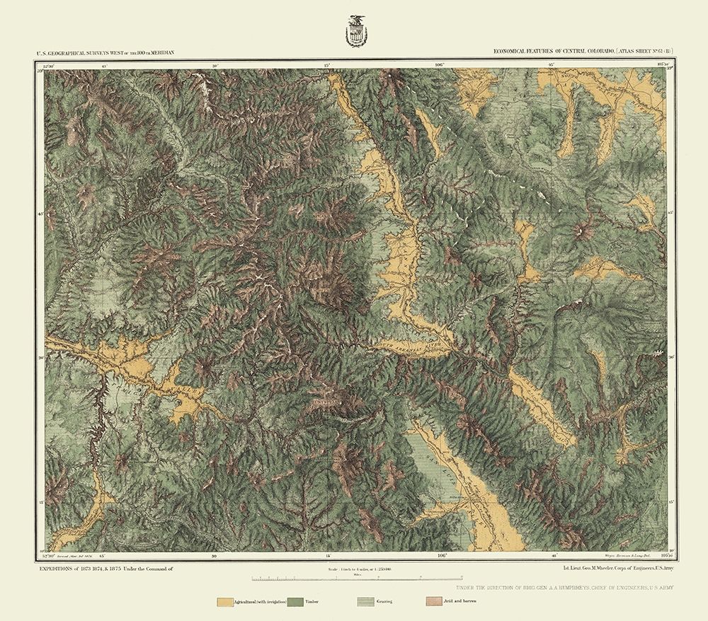 Central Colorado Economic Sheet - US Army 1879