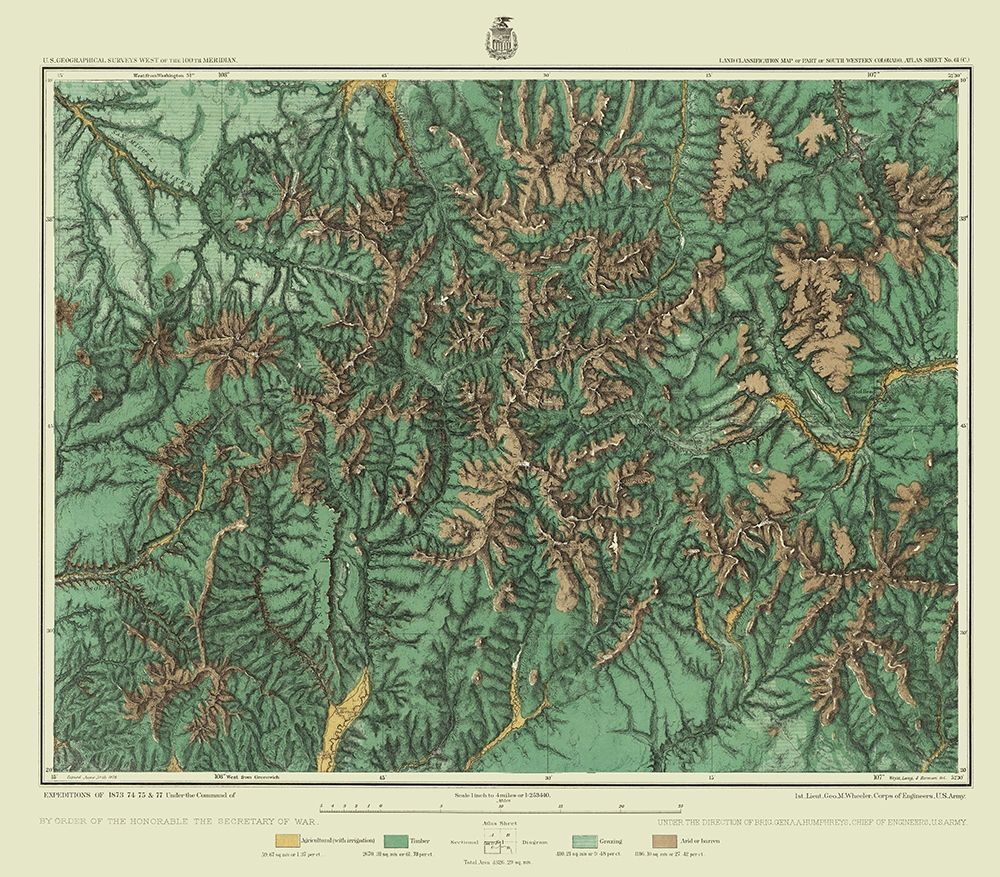 Southwest Colorado Land Classification Sheet
