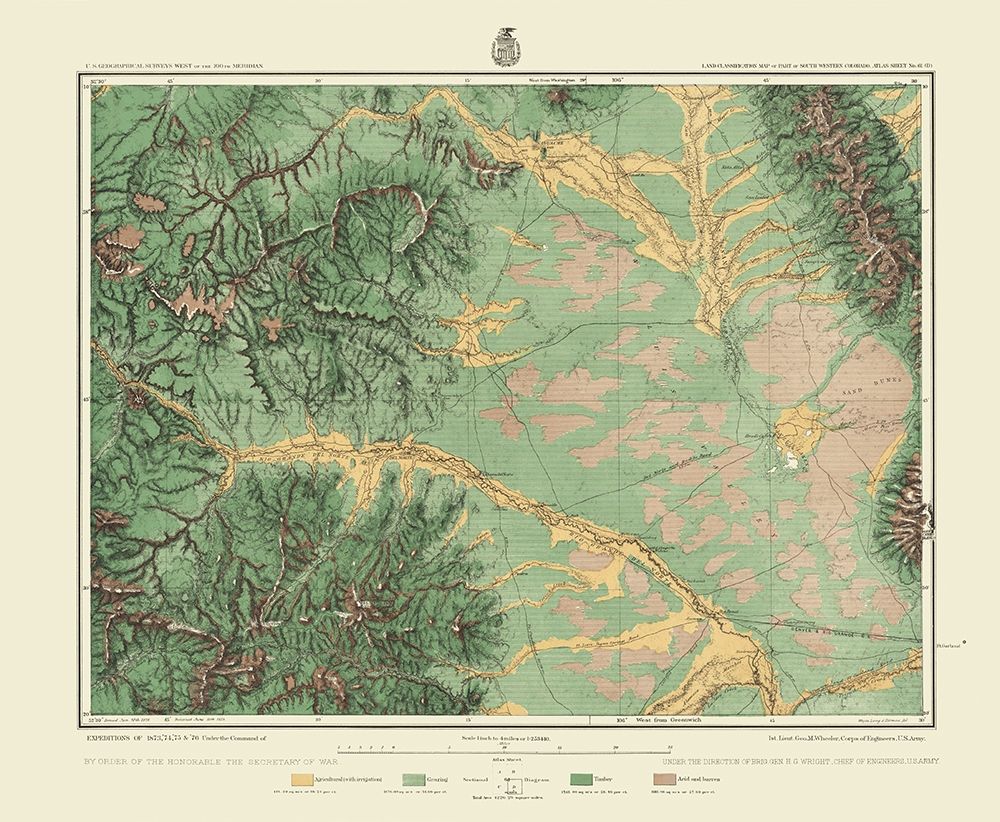 Southwest Colorado Land Classification Sheet
