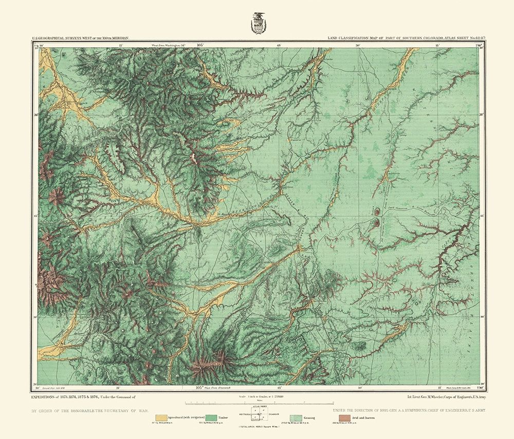 South Colorado Land Classification Sheet