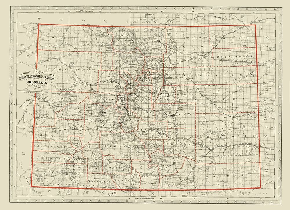 Colorado - Adams 1887