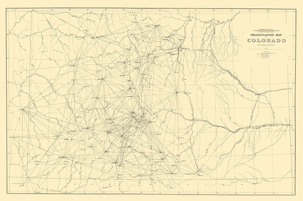 Colorado Triangulation - Gardner 1881
