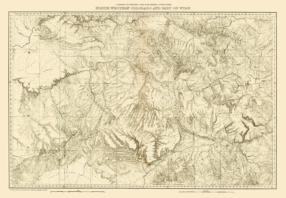 North Western Colorado Utah - USGS 1881