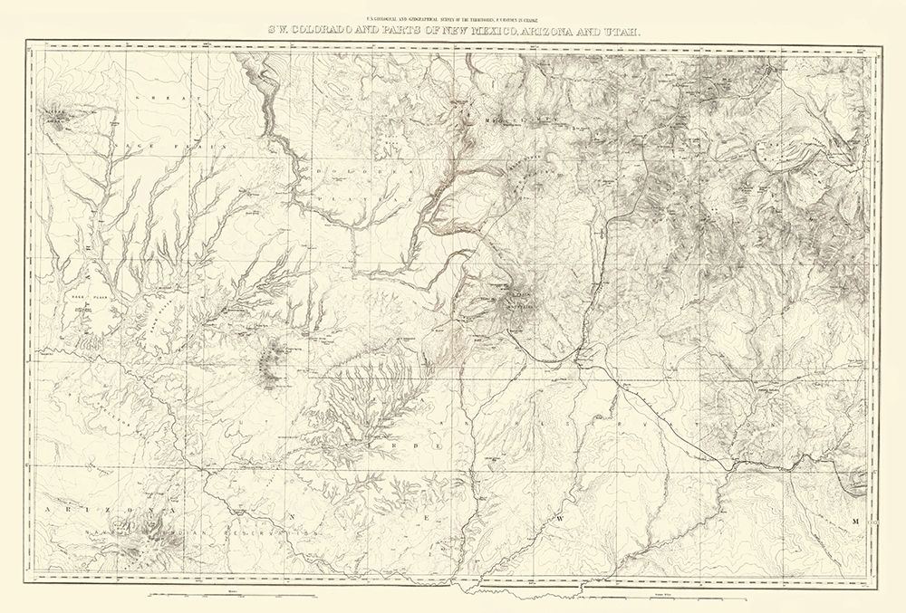 Southwest Colorado New Mexico - USGS 1881