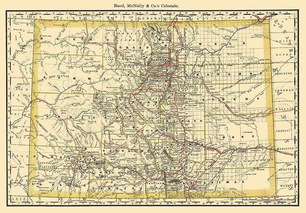 Colorado - Rand McNally 1879