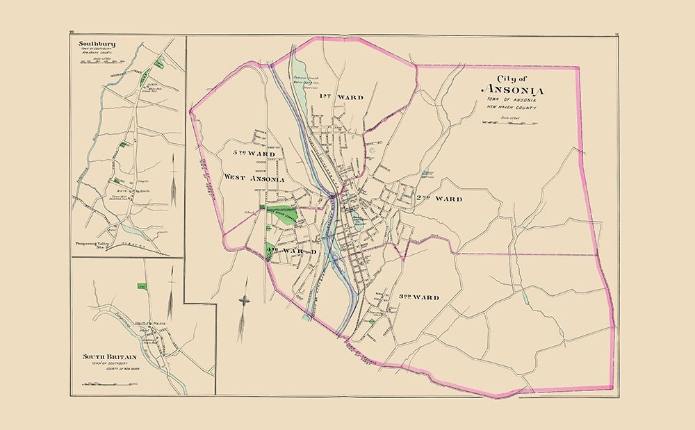 Ansonia Connecticut - Hurd 1893