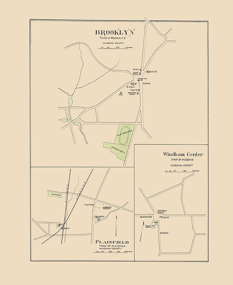 Brooklyn Connecticut - Hurd 1893