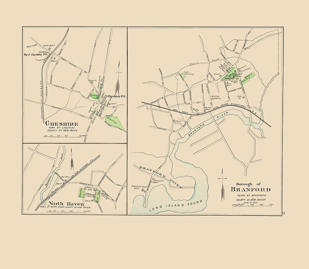 Branford Connecticut - Hurd 1893
