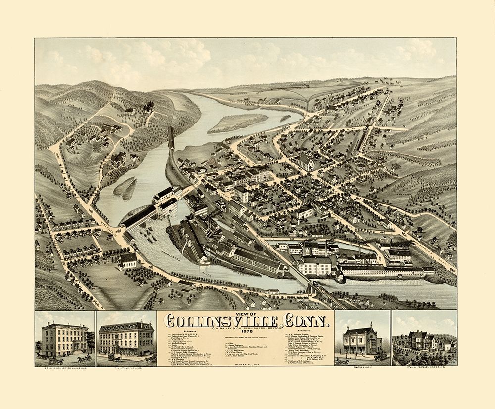 Collinsville Connecticut - Bailey 1878