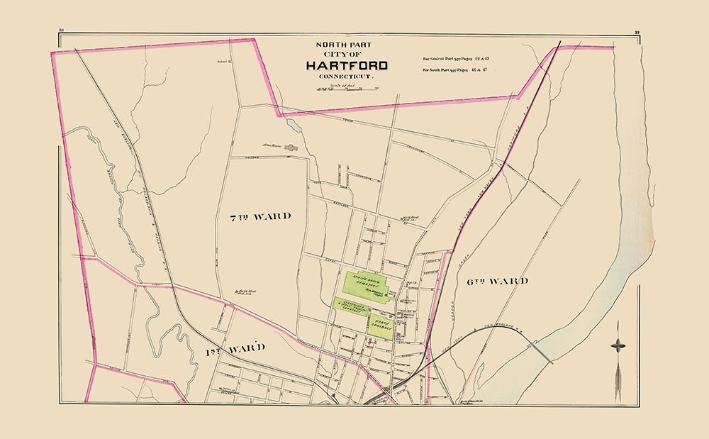 Hartford Connecticut North Part - Hurd 1893