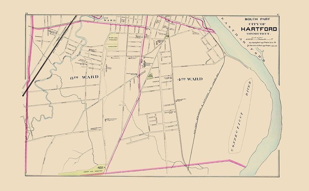 Hartford Connecticut South Part - Hurd 1893