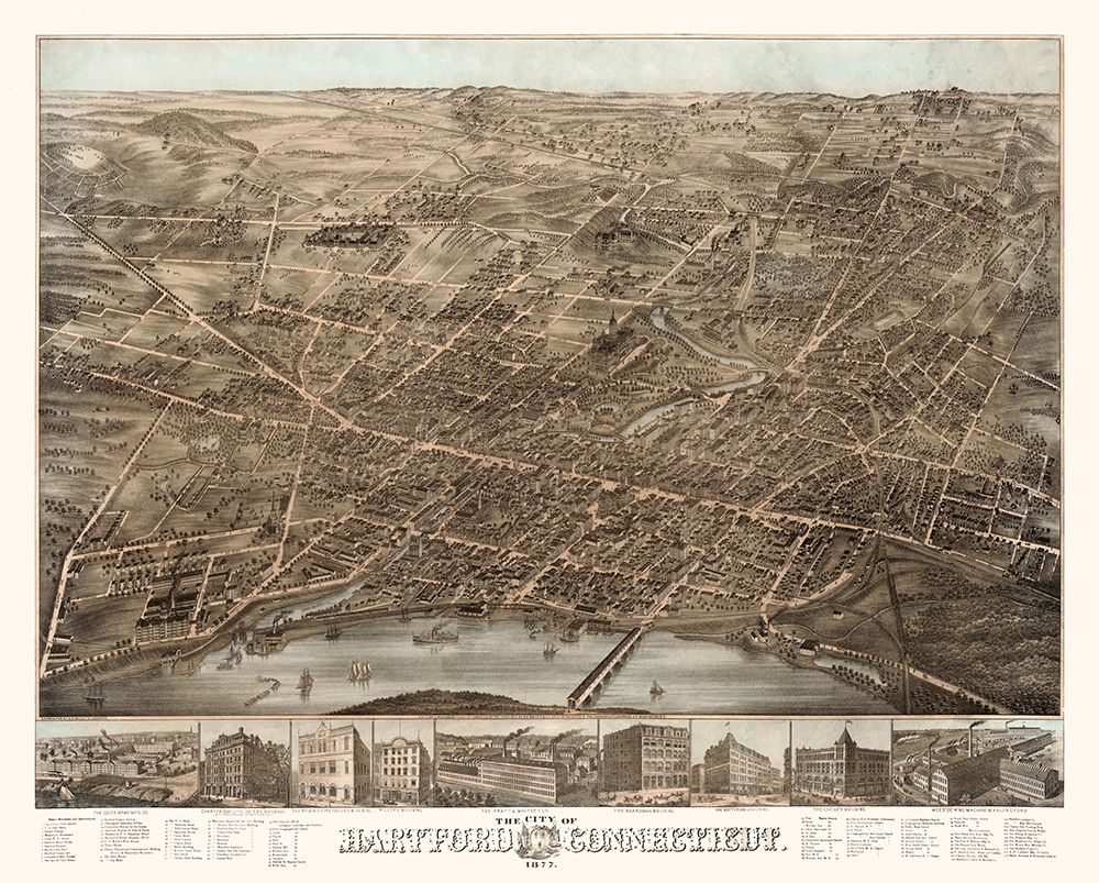 Hartford Connecticut - Bailey 1877