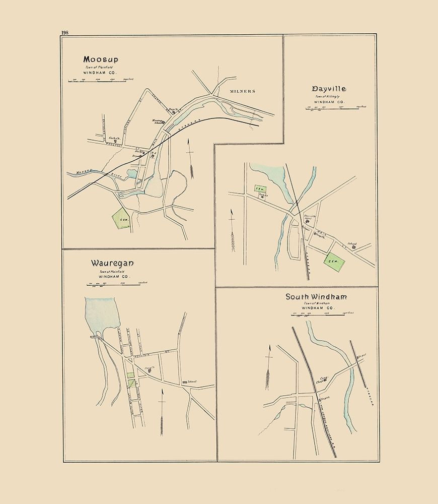 Moosup, Dayville, Wauregan, Windham Connecticut