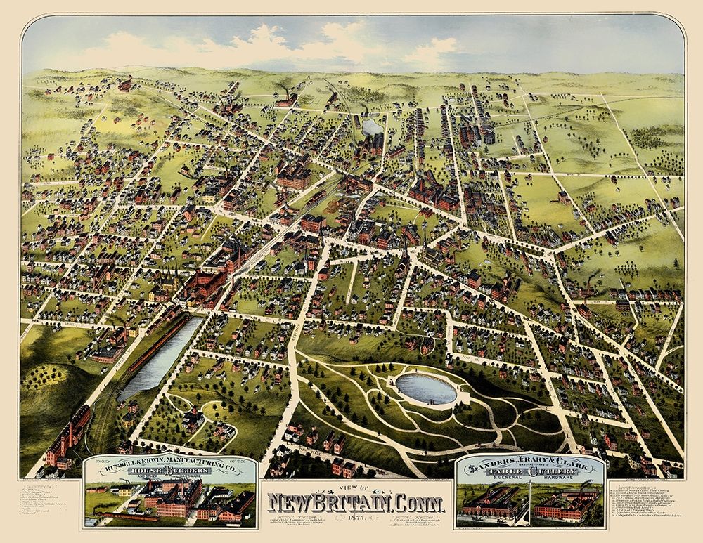 New Britain Connecticut - Bailey 1875