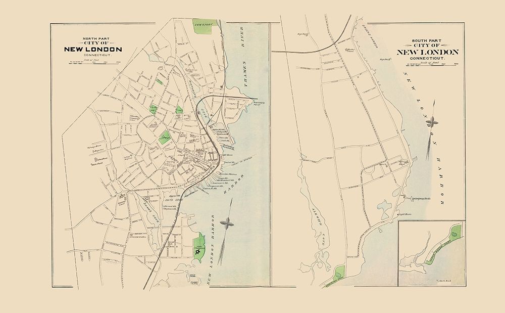 New London Connecticut North and South Part