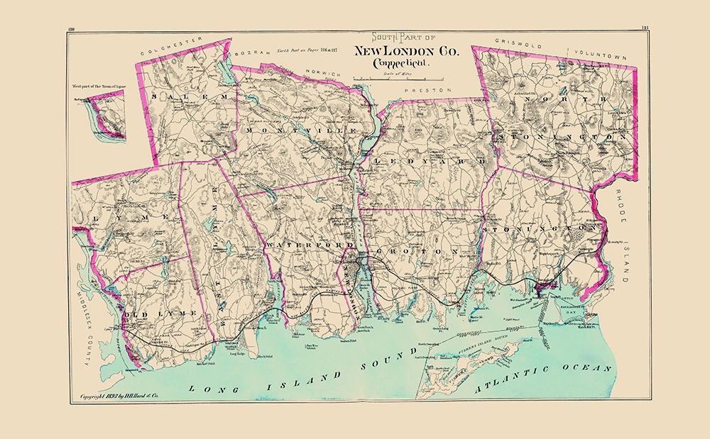New London  South Connecticut - Hurd 1893
