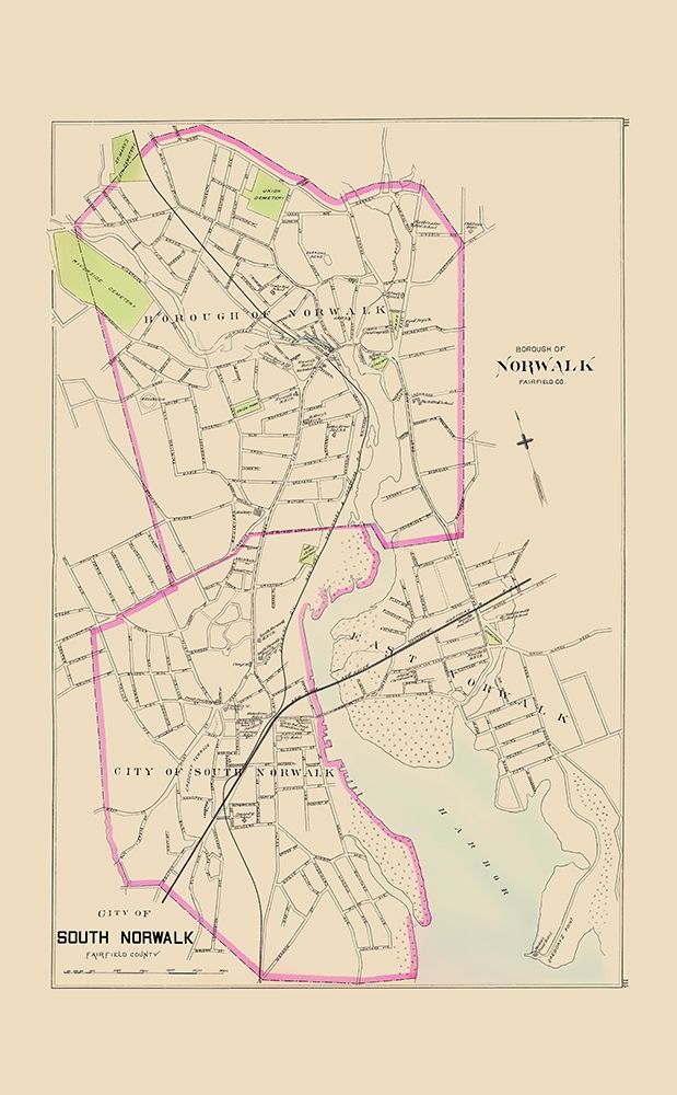 Norwalk, South Norwalk Connecticut - Hurd 1893