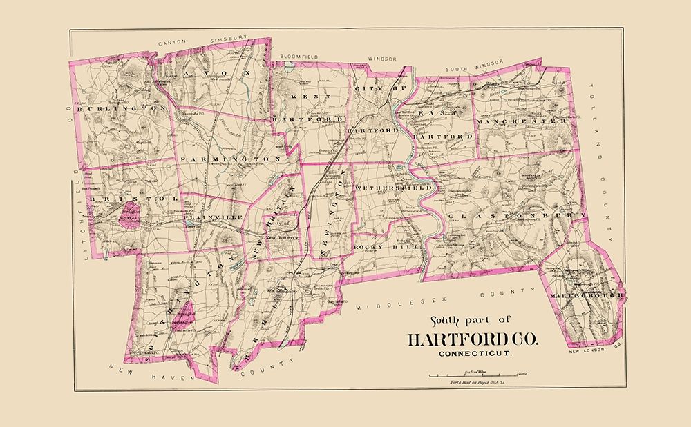 Hartford  South Connecticut - Hurd 1893
